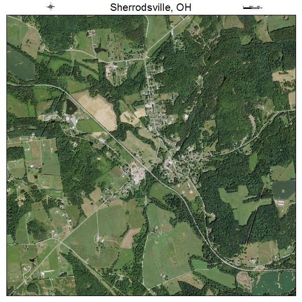Sherrodsville, OH air photo map