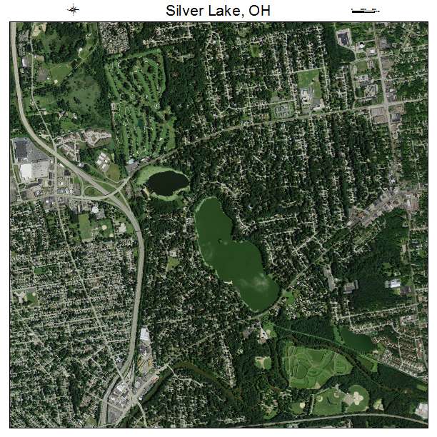 Silver Lake, OH air photo map