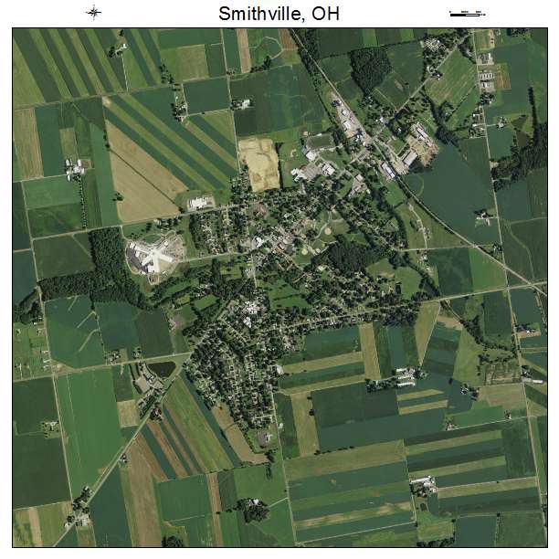 Smithville, OH air photo map