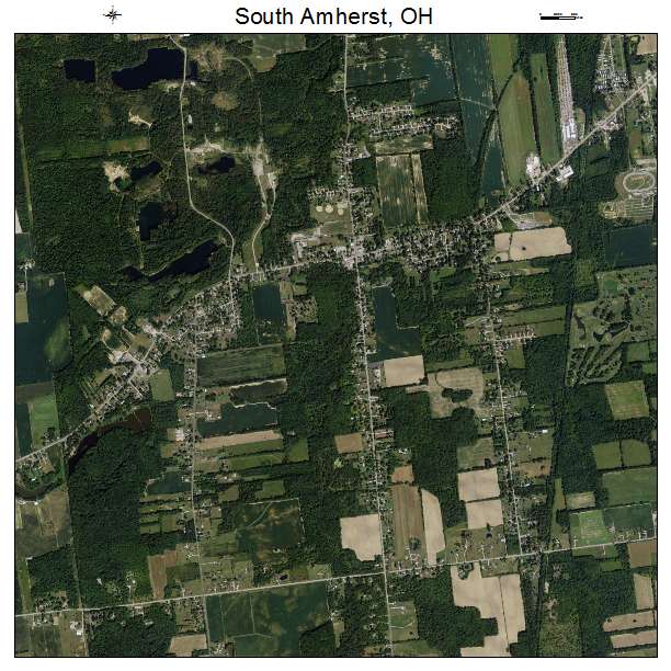 South Amherst, OH air photo map