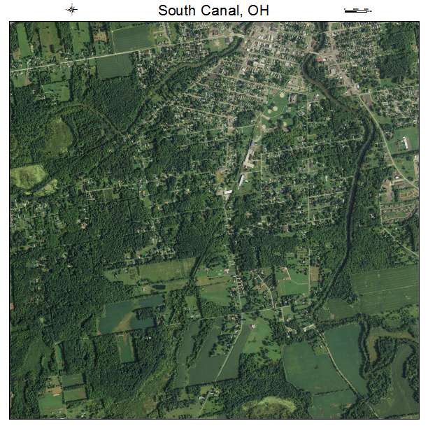South Canal, OH air photo map