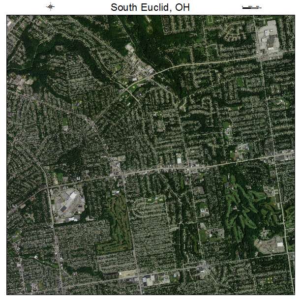 Aerial Photography Map of South Euclid, OH Ohio