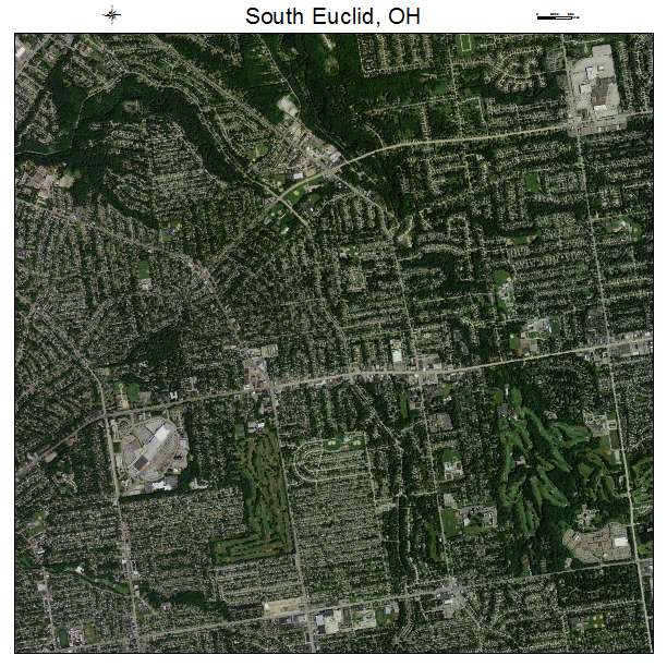 South Euclid, OH air photo map