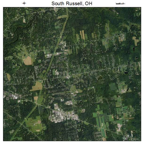 South Russell, OH air photo map