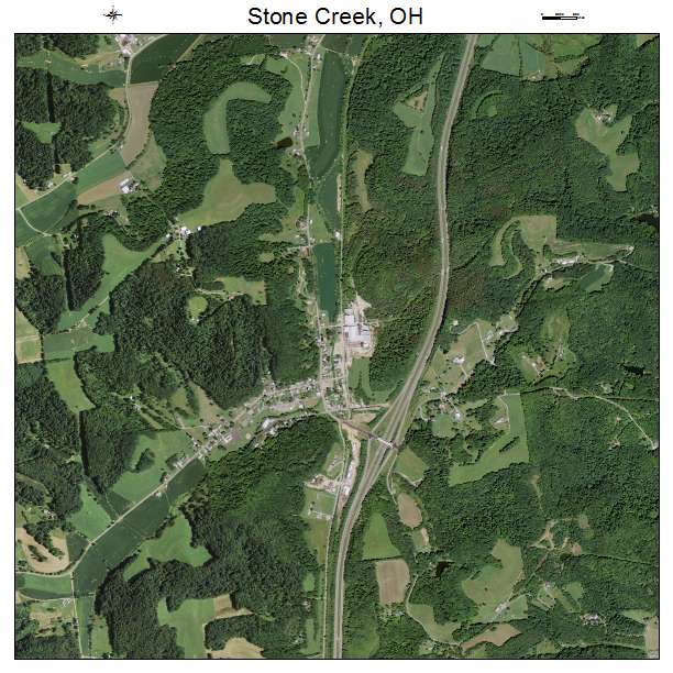 Stone Creek, OH air photo map