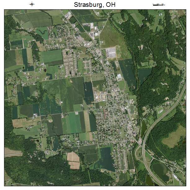 Strasburg, OH air photo map
