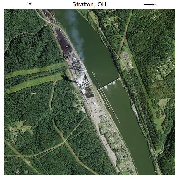 Stratton, OH air photo map