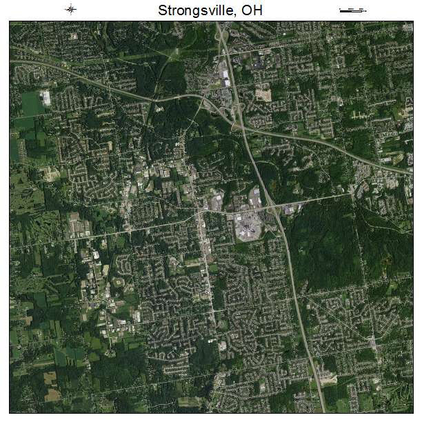 Strongsville, OH air photo map