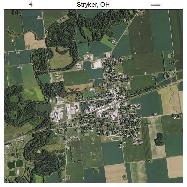 Stryker, OH air photo map