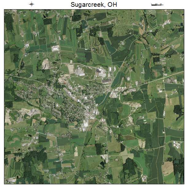 Sugarcreek, OH air photo map