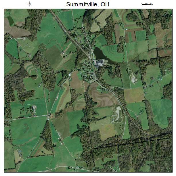 Summitville, OH air photo map