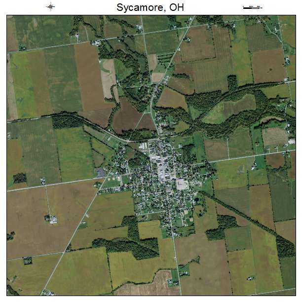Sycamore, OH air photo map