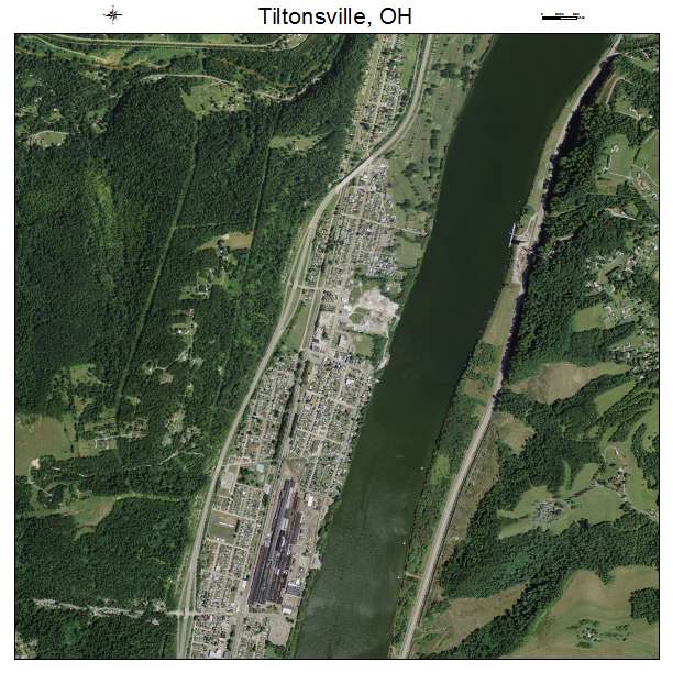 Tiltonsville, OH air photo map