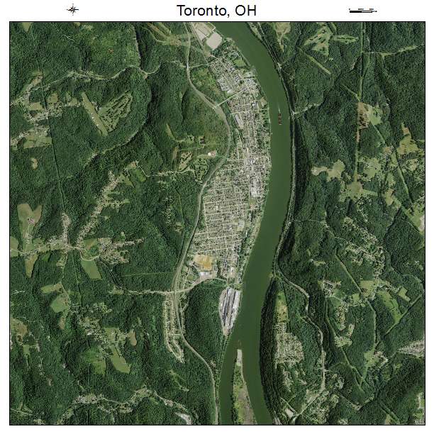 Toronto, OH air photo map