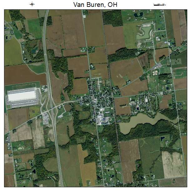 Van Buren, OH air photo map