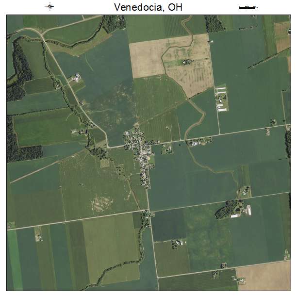 Venedocia, OH air photo map