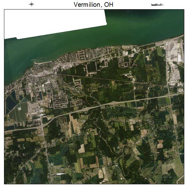 Vermilion, OH air photo map