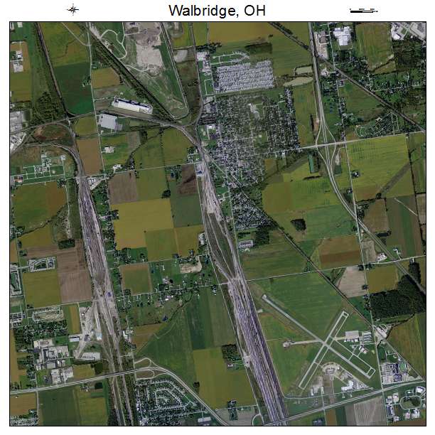 Walbridge, OH air photo map