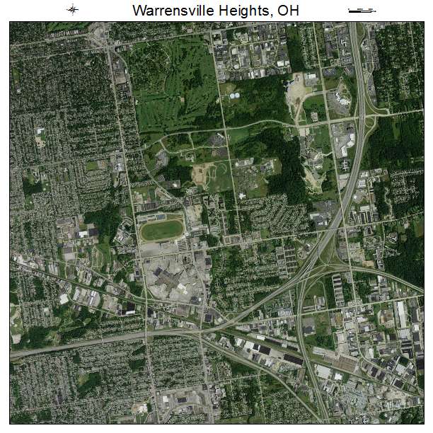 Warrensville Heights, OH air photo map