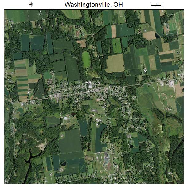Washingtonville, OH air photo map