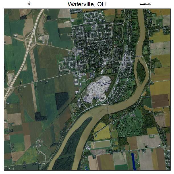 Waterville, OH air photo map