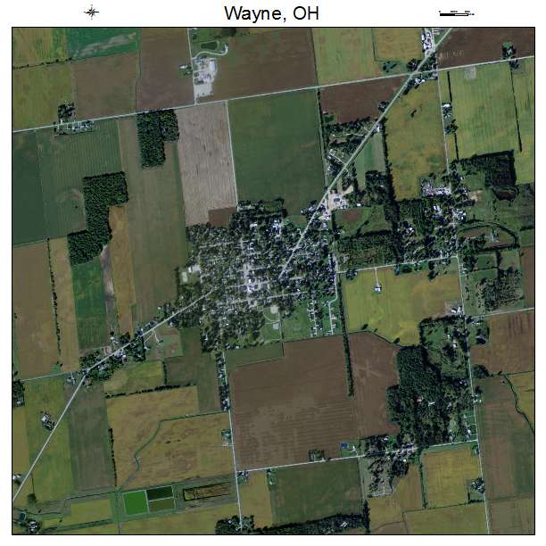 Wayne, OH air photo map