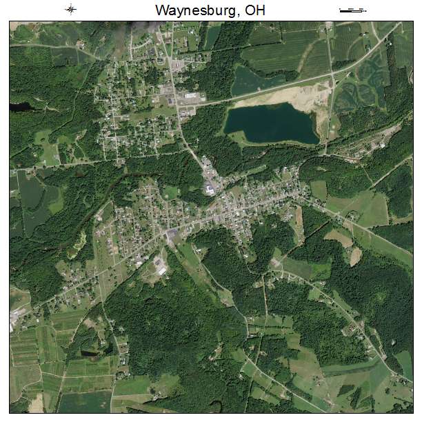 Waynesburg, OH air photo map