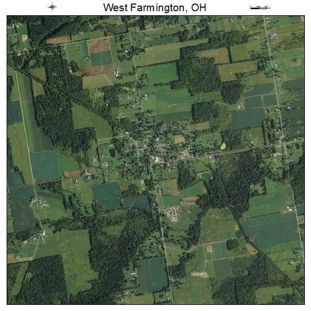 West Farmington, OH air photo map