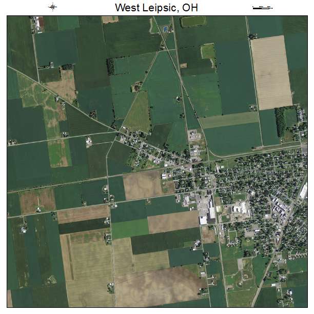 West Leipsic, OH air photo map