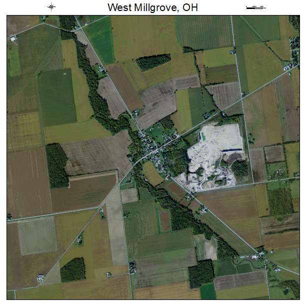 West Millgrove, OH air photo map