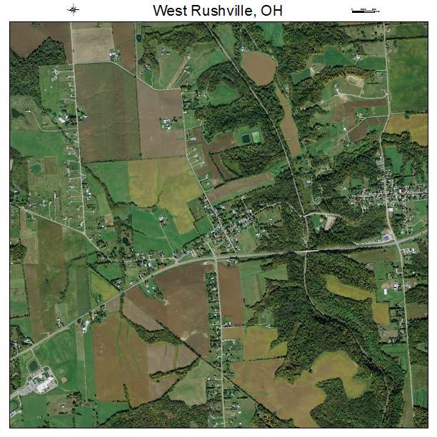 West Rushville, OH air photo map