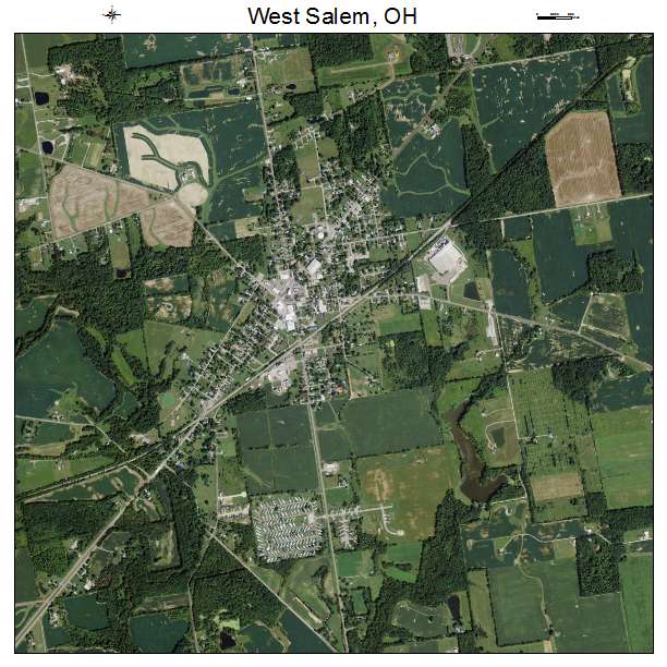 West Salem, OH air photo map