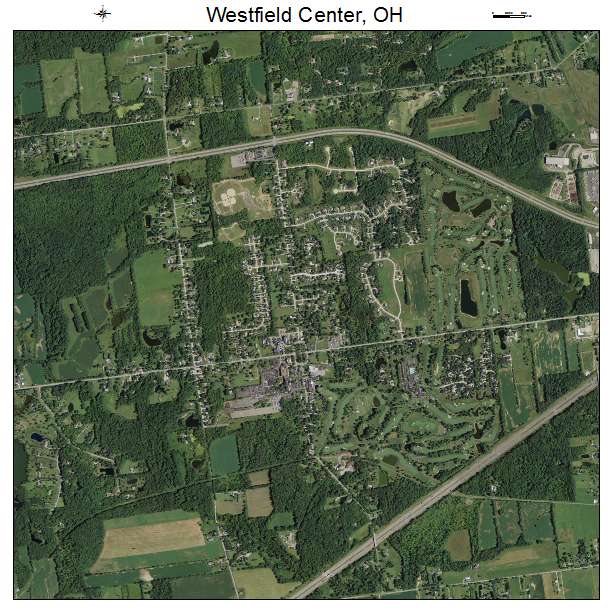 Westfield Center, OH air photo map