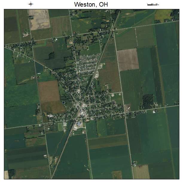 Weston, OH air photo map