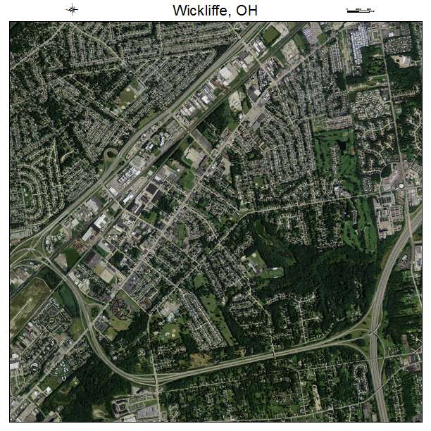 Wickliffe, OH air photo map
