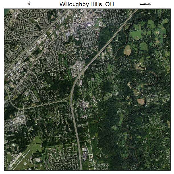 Willoughby Hills, OH air photo map