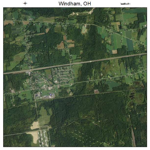 Windham, OH air photo map