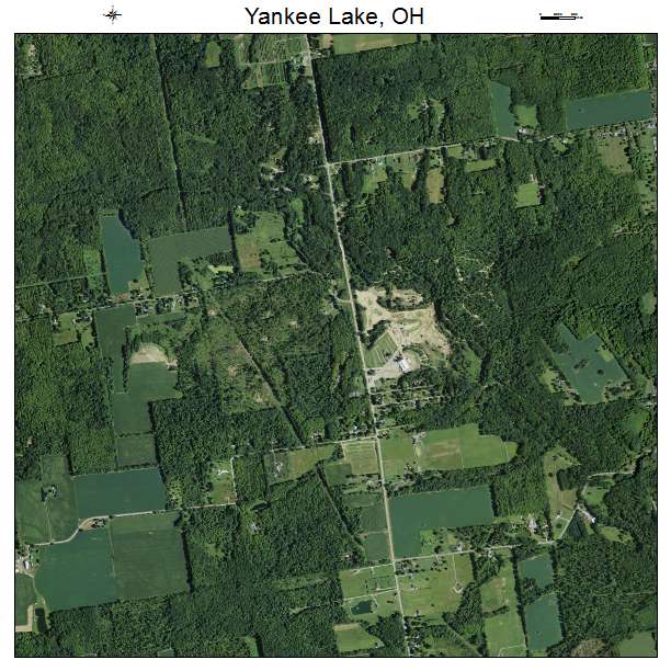 Yankee Lake, OH air photo map