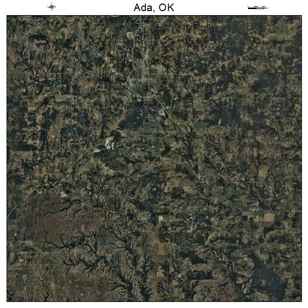 Ada, OK air photo map