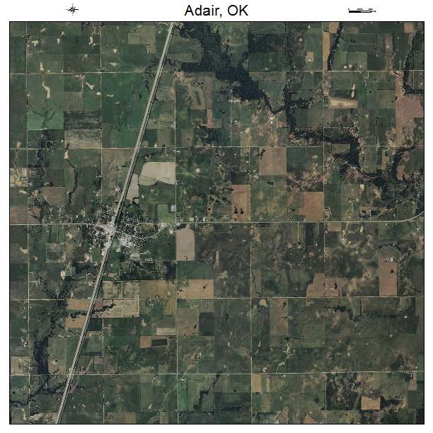 Adair, OK air photo map