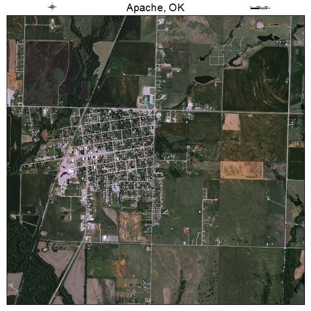 Apache, OK air photo map