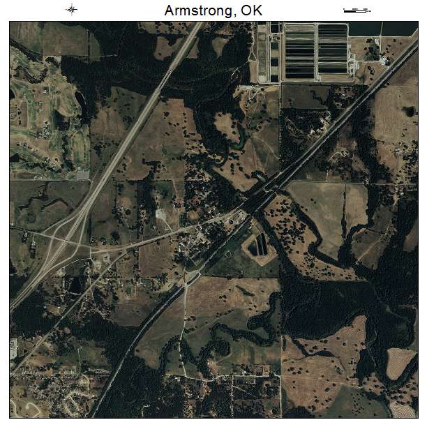 Armstrong, OK air photo map