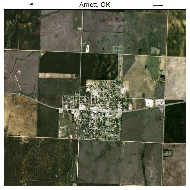 Arnett, OK air photo map