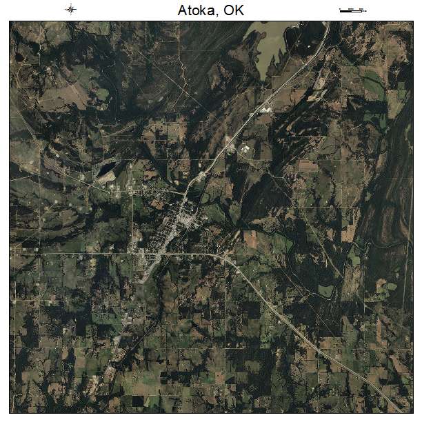 Atoka, OK air photo map