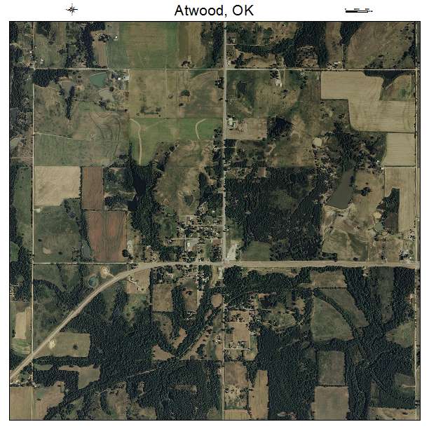 Atwood, OK air photo map