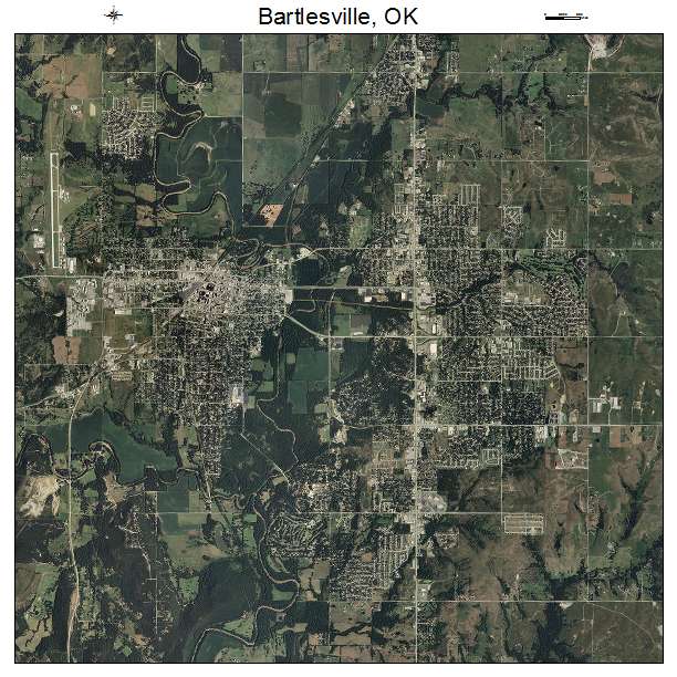 Bartlesville, OK air photo map