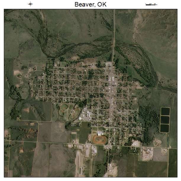 Beaver, OK air photo map