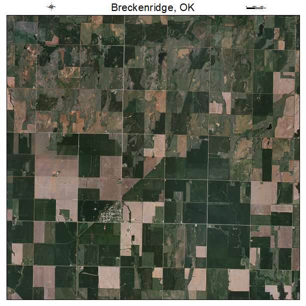 Breckenridge, OK air photo map