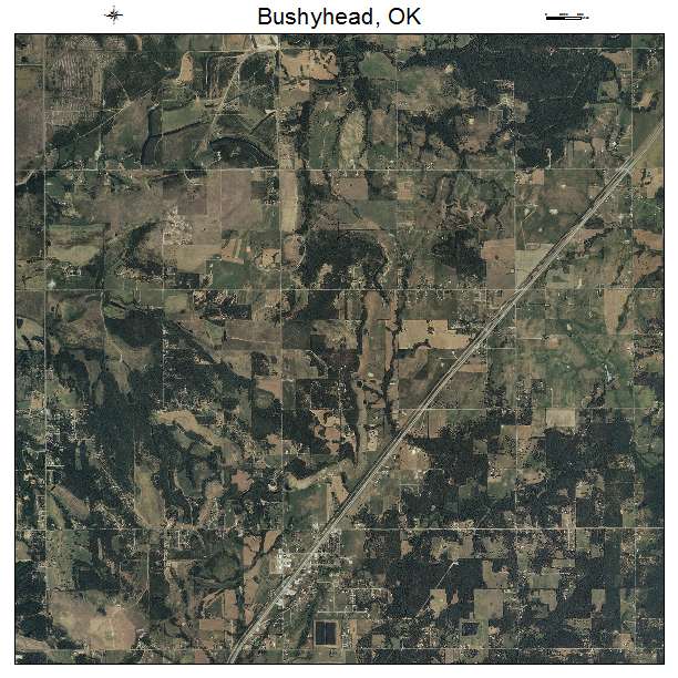 Bushyhead, OK air photo map
