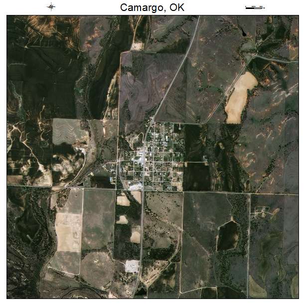 Camargo, OK air photo map